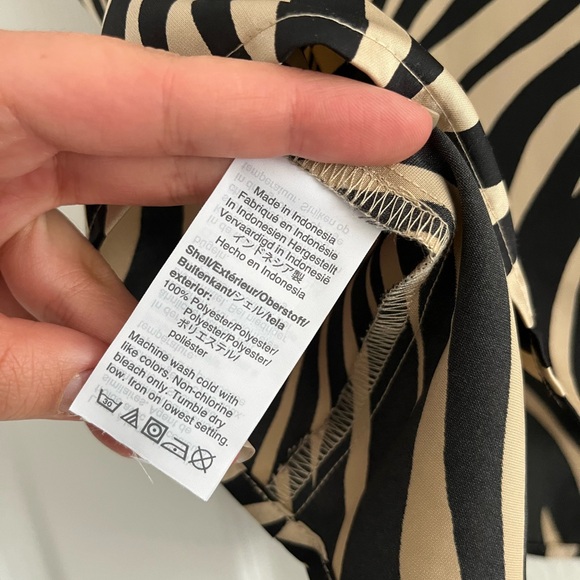 J Crew Tan and Black Zebra Cami - Picture 6 of 6